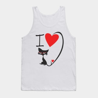 I Love my Cat T-shirt Tank Top